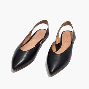 The Ava Slingback Flat in Leather Madewell